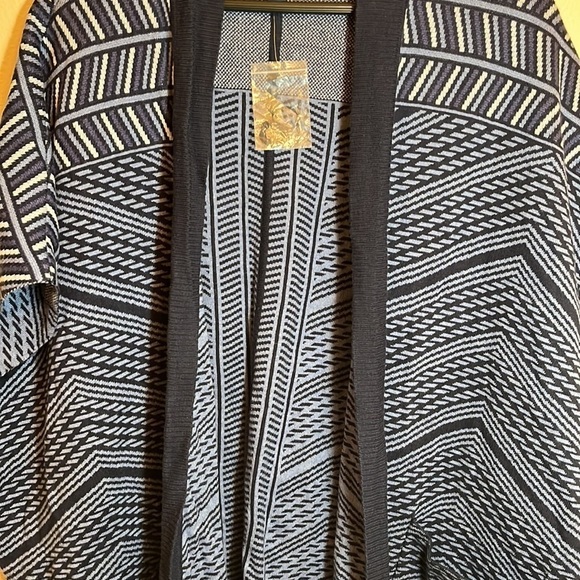 ISAAC Mizrahi Live Cardigan Open Front Sweater Size M/L - Picture 5 of 11